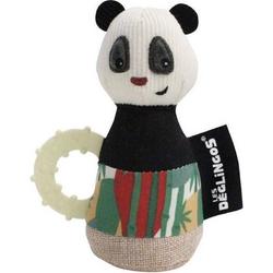   Rammelaar Panda Wit/zwart 18 Cm