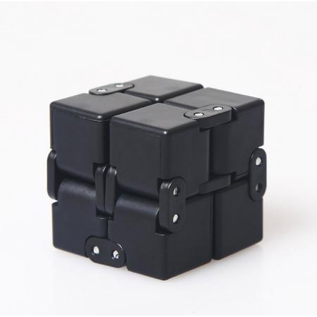 Infinity Fidget Cube zwart - friemel kubus