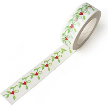 LeuksteWinkeltje masking tape Mimosa - decoratie washi papier tape 15 mm x 10 m