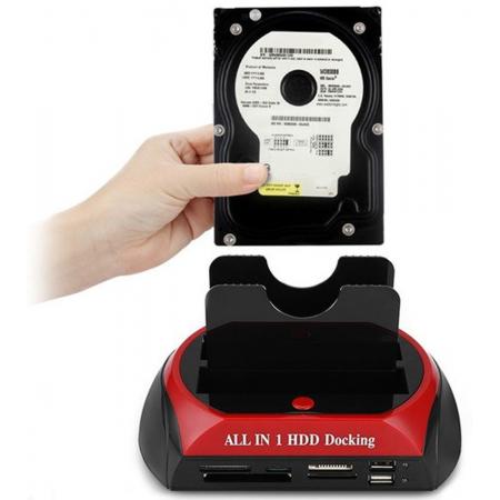 All in one SATA & IDE HDD dock kaartlezer 2.5/3.5 -  Levay ®