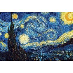 Borduurpakket  Sterrennacht van Van Gogh  - 60×40 cm - Aida stof 5,5 kruisjes/cm (14 count)