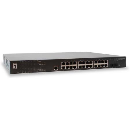 LevelOne GEP-2650 Beheerde netwerkswitch Gigabit Ethernet (10/100/1000) Power over Ethernet (PoE) Zwart