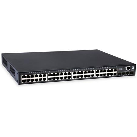 LevelOne GEP-5271 Managed Gigabit Ethernet (10/100/1000) Zwart Power over Ethernet (PoE)