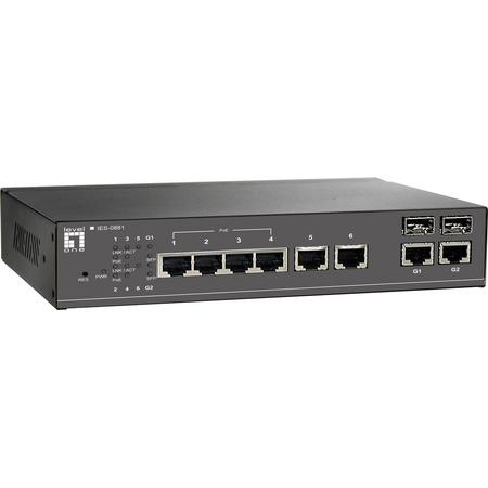 LevelOne IES-0881 Managed Fast Ethernet (10/100) Zwart Power over Ethernet (PoE)