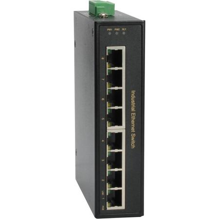 LevelOne IFP-0801 Fast Ethernet (10/100) Power over Ethernet (PoE) Zwart