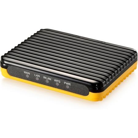 LevelOne WBR-6802 Fast Ethernet Zwart, Oranje draadloze router
