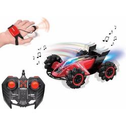 LEXIBOOK - Crosslander Fire - Oplaadbare TT afstandsbediening auto met stoom, geluiden, verlichting, afstandsbediening en armband