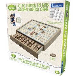 Lexibook Bio Toys Houten sudoku spel, eco-vriendelijk, sudoku boekje inbegrepen, opberglade, JGW150