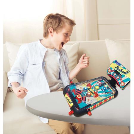 Lexibook tafel Elektronische Flipperkast, actie- en reflexspel voor Kinderen en gezinnen, LCD-scherm, licht- en geluidseffecten, JG610