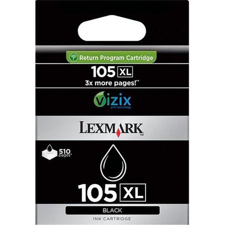 Lexmark 105 XL Inkt Cartridge zwart