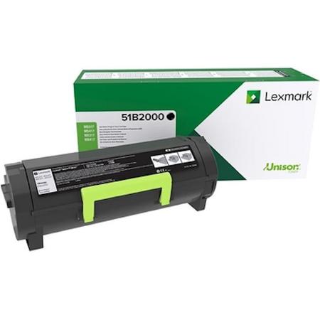 Lexmark 51B2000 Lasertoner Zwart toners & lasercartridge