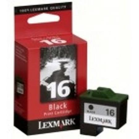 Lexmark No.16 Black Print Cartridge BLISTER inktcartridge