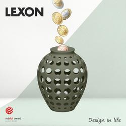 Lexon Design Decoratieve Spaarvarken Hope - Kakhi - LH61K