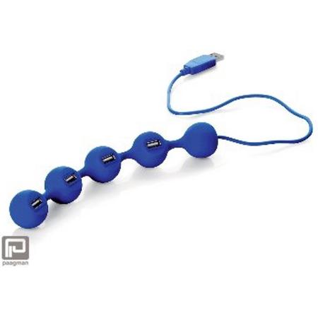 Lexon Peas USB hub donker blauw