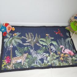 Speelkleed jungle nacht 195 x 145 - LiefBoefje - Groot Speelkleed Baby - Speelmat Kinderen - Babymat XL - Kindervloerkleed - Kraamcadeau - Speelkleed Kinderen - Grote collectie speelkleden