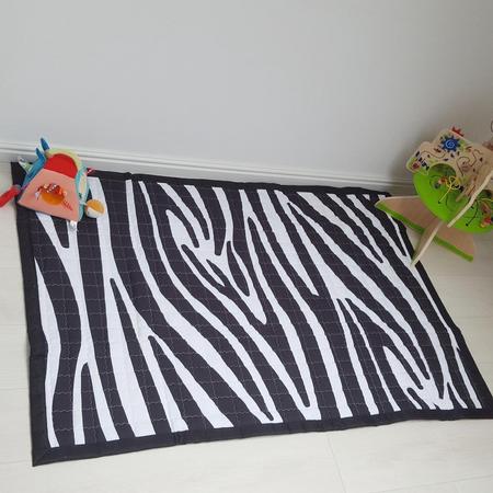 Speelkleed zebra print 150 x 100 - LiefBoefje - Groot Speelkleed Baby - Speelmat Kinderen - Babymat XL - Kindervloerkleed - Kraamcadeau - Speelkleed Kinderen - Grote collectie speelkleden