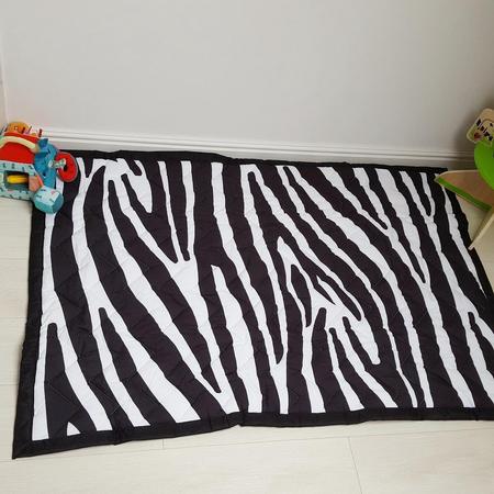 Speelkleed zebra print 150 x 100 Deluxe EXTRA DIK - Liefboefje - Groot Speelkleed Baby - Speelmat Kinderen - Babymat XL - Kindervloerkleed - Kraamcadeau - Speelkleed Kinderen - Grote collectie speelkleden