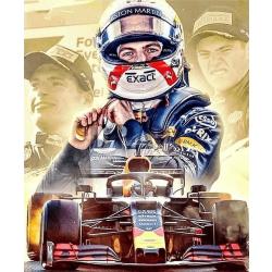 Lienz® Diamond Painting volwassenen 40x50cm – Max Verstappen – Formule 1- Auto –  Pakket volwassenen