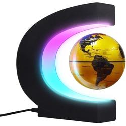 Lifeneeds Magnetisch Zwevende Wereldbol met Verlichting - Educatief Speelgoed - Wereldbol Lamp Decoratie GOUD