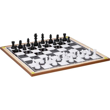 Lifetime Games Dambord en Schaakbord - 2 in 1 - voor dammen en schaken - 38 x 38 cm - 57 delig