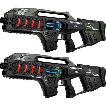 2x Light Battle Connect Anti-Cheat lasergun - lasergamen - alternatief voor Nerf
