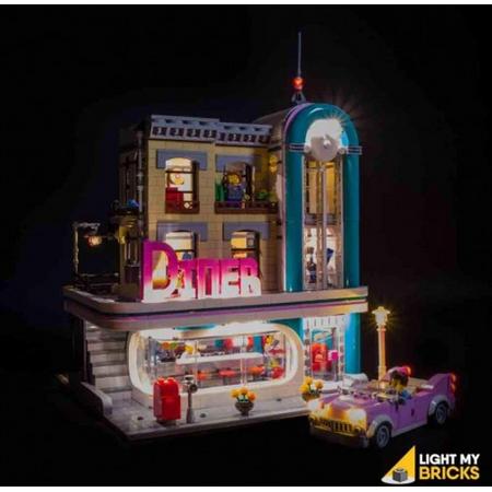 Light My Bricks LEGO Downtown Diner 10260 Verlichtings Set