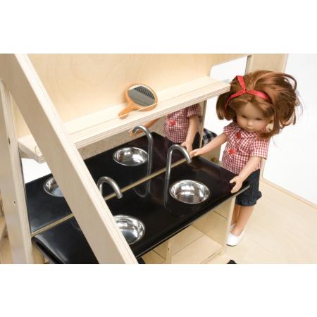 PoppenVilla by Liliane® Badkamer 1:6 – poppenhuizen inrichting voor gróte poppen – Barbie
