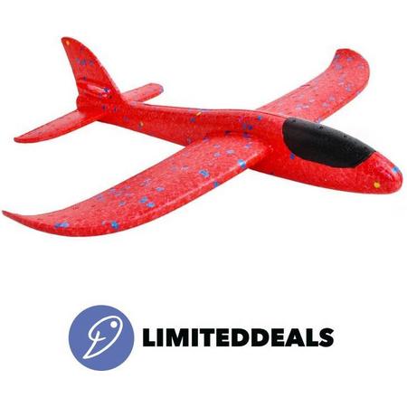 Mini Zweefvliegtuig ROOD van Foam - Werpvliegtuig - Speelgoed vliegtuig - gegarandeerd speelplezier - LimitedDeals