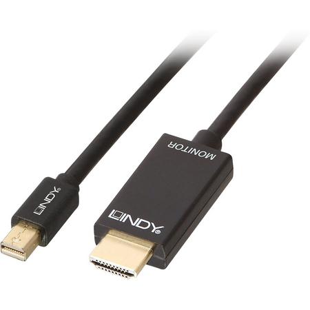 Lindy 36929 Mini Diplayport HDMI Zwart kabeladapter/verloopstukje