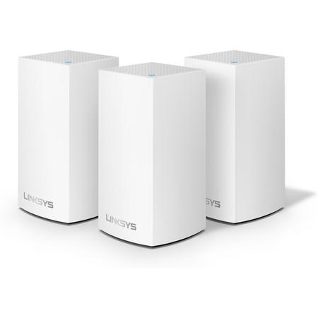 Linksys Velop Intelligent WiFi Mesh (Multiroom WiFi) Systeem - 3-pack, wit (AC3600)