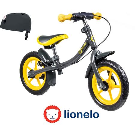 Lionelo Dan Plus - Loopfiets Geel de luxe incl fietshelm