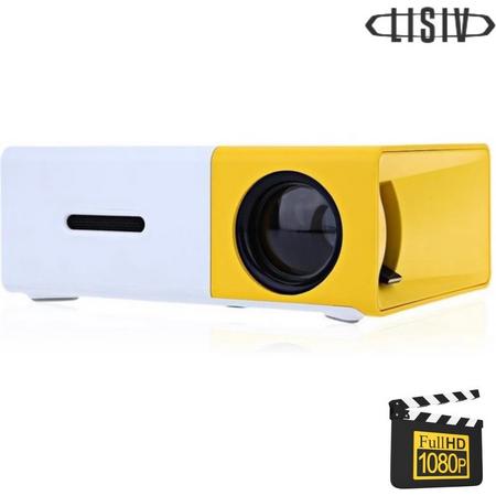 Lisiv Mini Beamer - Full HD 1080P - Mini beamer projector - Mini projector - Kleine beamer - Portable - Presentaties / Films / Games - HDMI beamer - Pocket beamer - Beamer voor onderweg