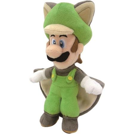 Super Mario Bros.: Flying Squirrel Luigi 22 cm Knuffel