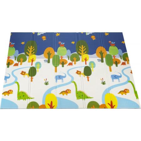 Little Hippo® Speelmat 200x180cm - Foam Speelkleed Dinos - Dubbelzijdige XXL - Kinder/Baby Speelmat - Opvouwbaar - Anti-slip