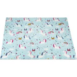 Little Hippo® Speelmat 200x180cm - Foam Speelkleed Unicorn - Dubbelzijdige XXL - Kinder/Baby Speelmat - Opvouwbaar - Anti-slip