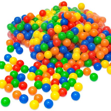 100 Kleurrijke ballenbadballen 5,5cm   plastic ballen kinderballen babyballen   kinderen baby puppy