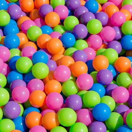 850 ballen in badballen 5,5cm pastelkleuren