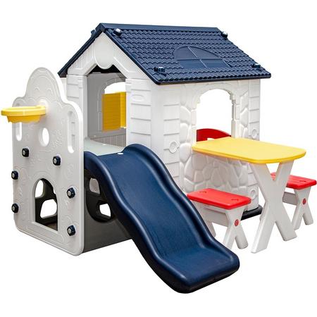 Kinderspeelhuisje met glijbaan - tuin kinder speelhuisje vanaf 1 - binnenspeelhuisje voor kinderen