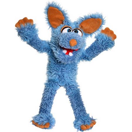 Handpop Living puppets kleine Schlawenski de blauwe rat 35 cm
