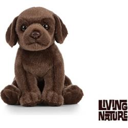 Knuffel Labrador Chocoladebruin, Living Nature