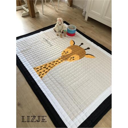 Lizje - Groot Speelkleed voor Kind en Baby - Giraffe - 150cm bij 200cm