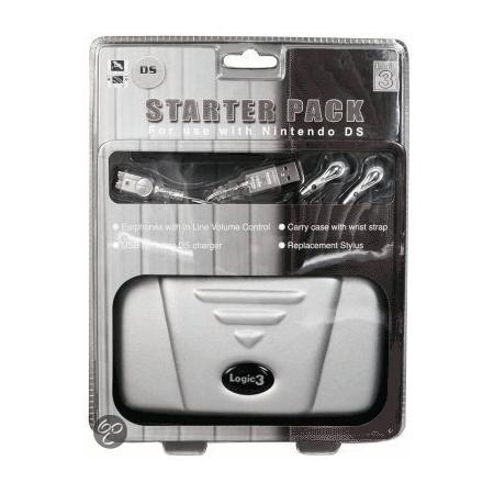 Logic 3, Starter Pack Nds (protection Eva Case, Usb Charging Cable, Replacement Stylus & Earphones)