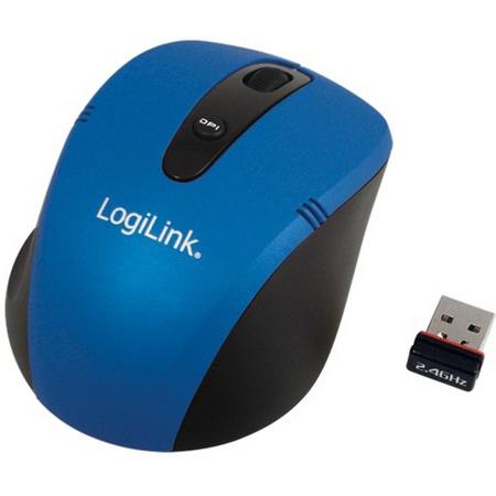 LogiLink 2.4 GHz Optical Mouse muis RF Draadloos Optisch 1000 DPI