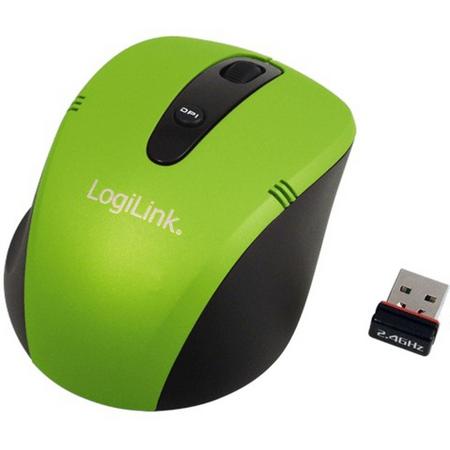 LogiLink 2.4 GHz Optical Mouse muis RF Draadloos Optisch 1000 DPI