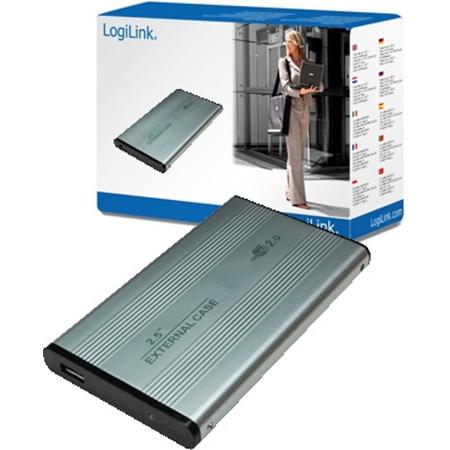 LogiLink 2.5 IDE HDD Enclosure 2.5 Stroomvoorziening via USB Zilver