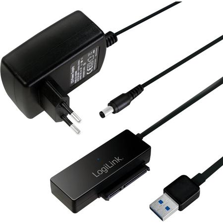 LogiLink AU0050 basisstation voor opslagstations USB 3.0 Type-A Zwart