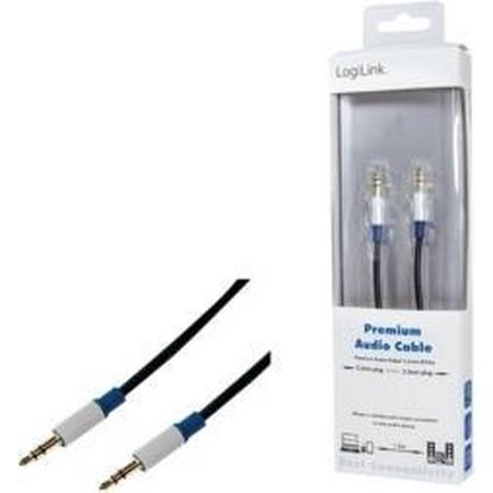 LogiLink BASC15 audio kabel 1,5 m 3.5mm Zwart, Blauw, Grijs