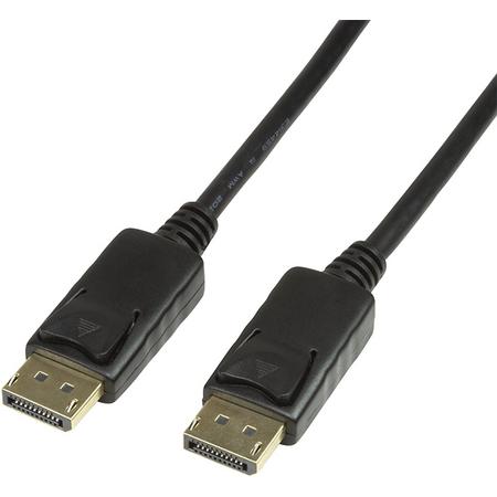 LogiLink CV0070 DisplayPort kabel 1 m Zwart