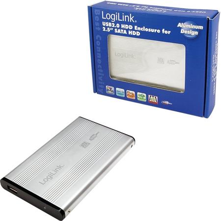 LogiLink Festplattengehäuse 2,5 Zoll S-ATA USB 2.0 Alu