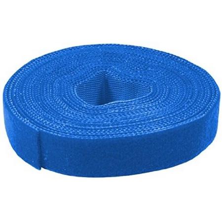 LogiLink Kabelbinder aus Klettband 4 m, blau